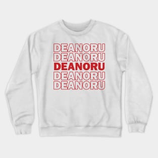 Deanoru Thank You Bag Design Crewneck Sweatshirt